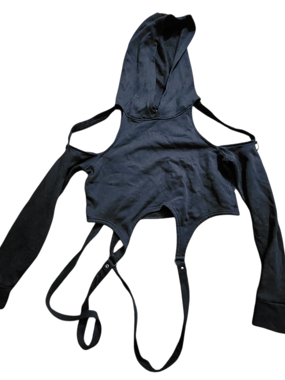 Killstar No Hangups Crop Hoodie Size S